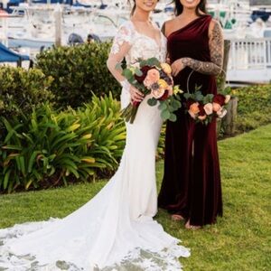 Birdy Grey Red One-Shoulder Cocktail Gown